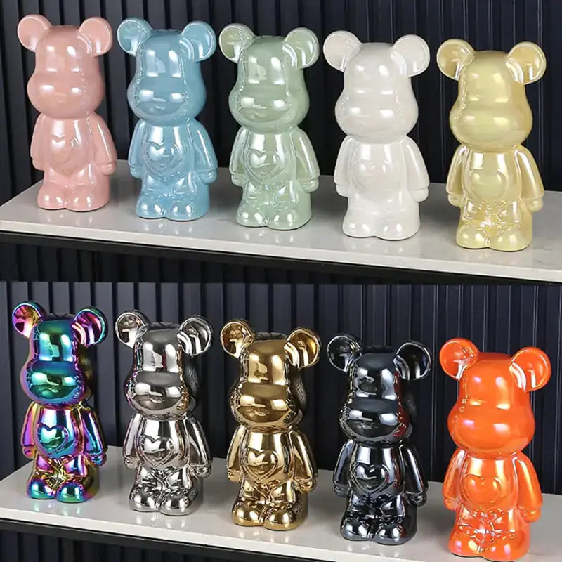 Oso violento-Cerámica Heart Bear  Bank