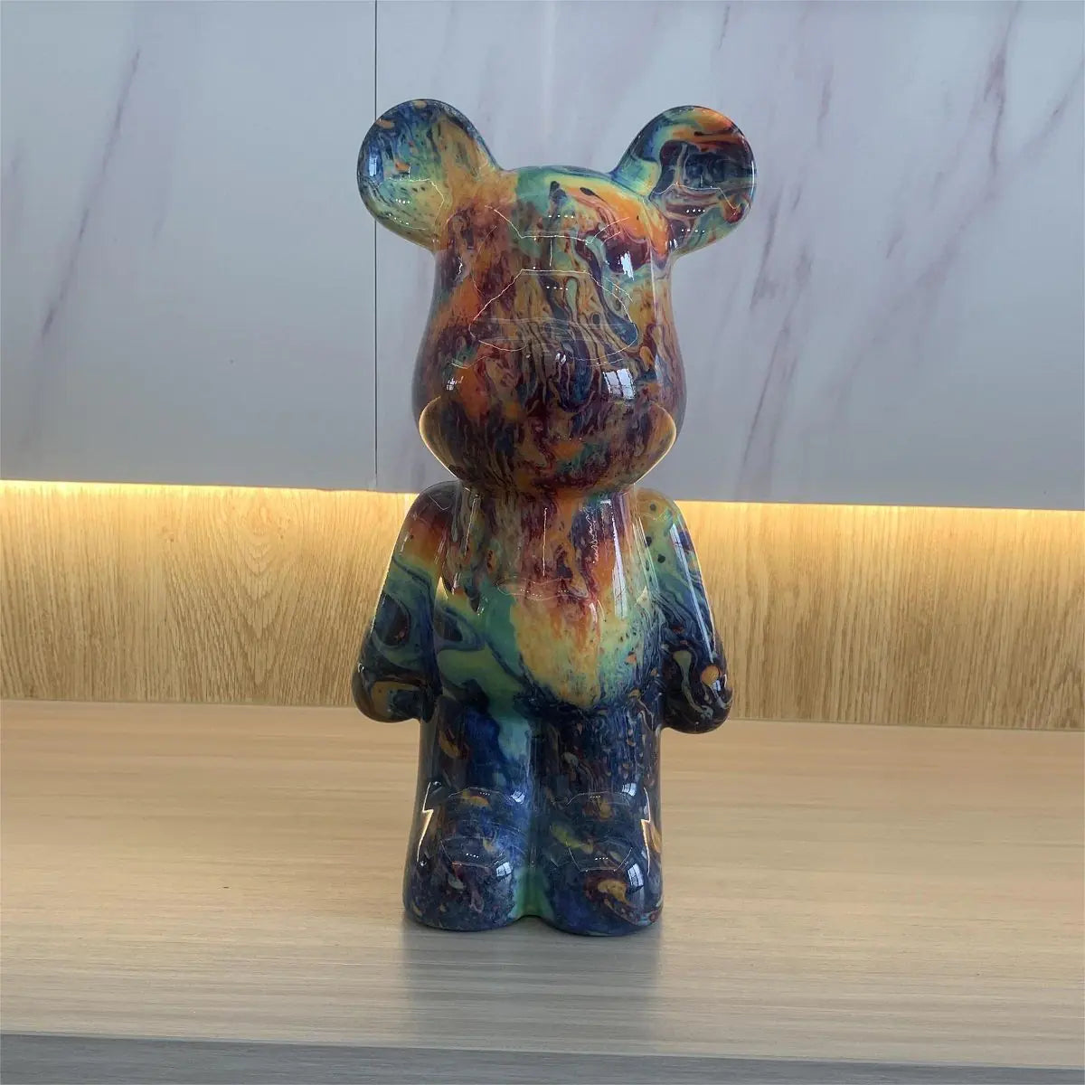 Oso violento-New Cute Heart Bear Figurín for Living