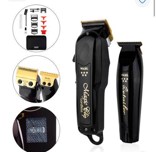 Cordless Black Magic Barber Combo: Clamp & Detail Trimmer
