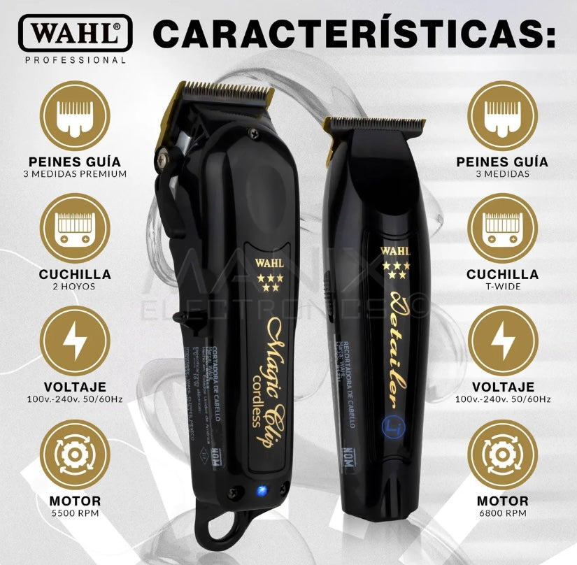 Cordless Black Magic Barber Combo: Clamp & Detail Trimmer