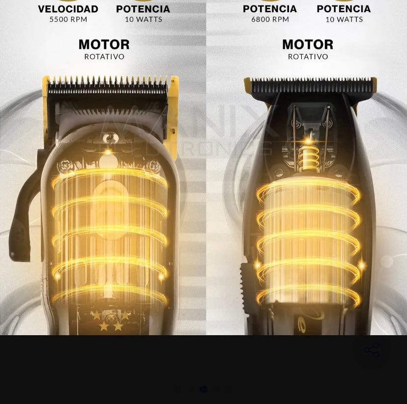 Cordless Black Magic Barber Combo: Clamp & Detail Trimmer