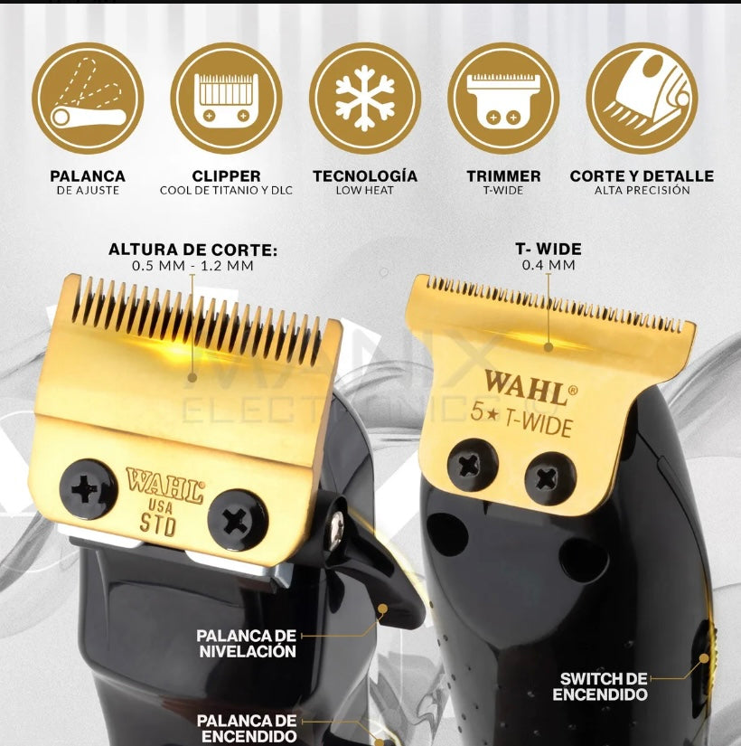 Cordless Black Magic Barber Combo: Clamp & Detail Trimmer