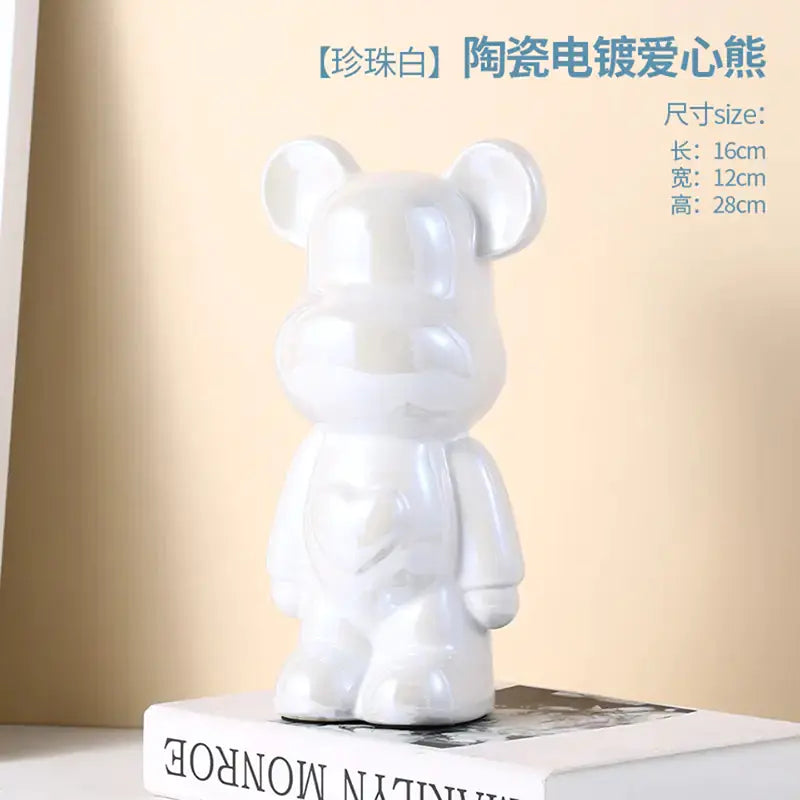 Oso violento-Cerámica Heart Bear  Bank