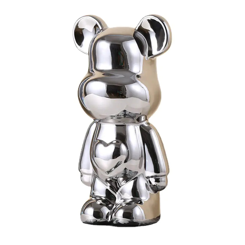 Oso violento-Cerámica Heart Bear  Bank