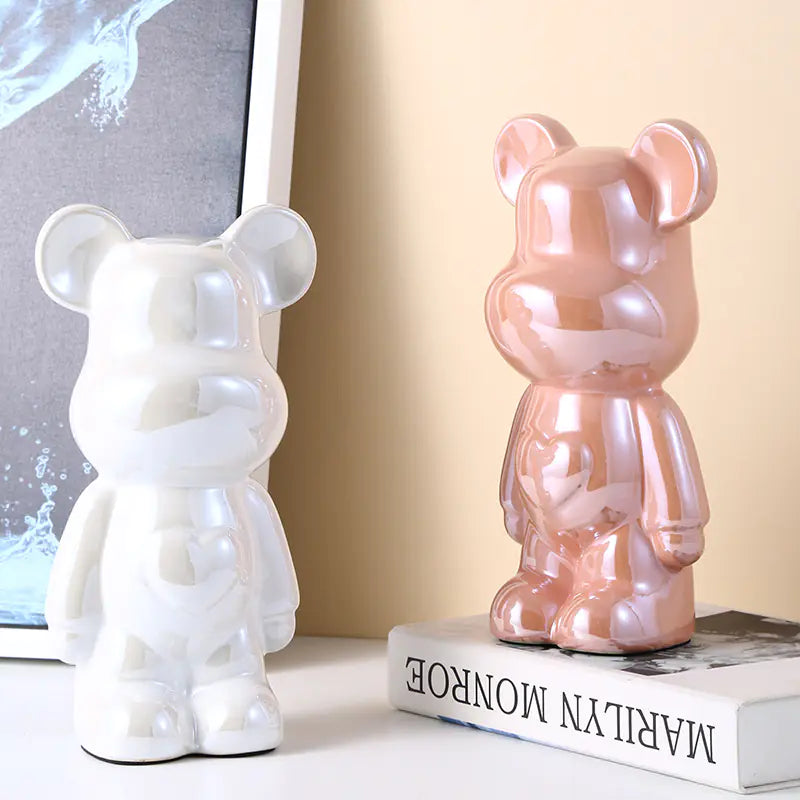 Oso violento-Cerámica Heart Bear  Bank