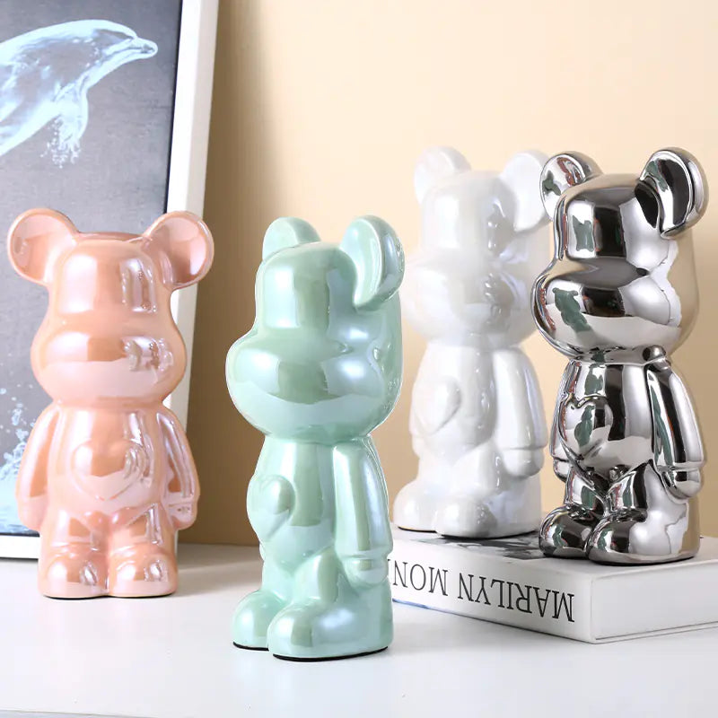 Oso violento-Cerámica Heart Bear  Bank