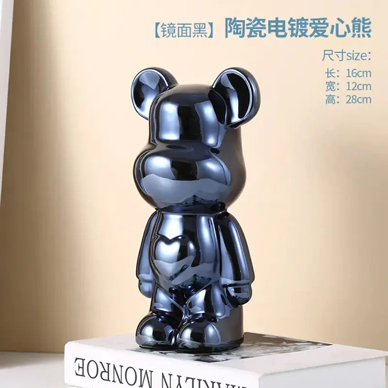 Oso violento-Cerámica Heart Bear  Bank