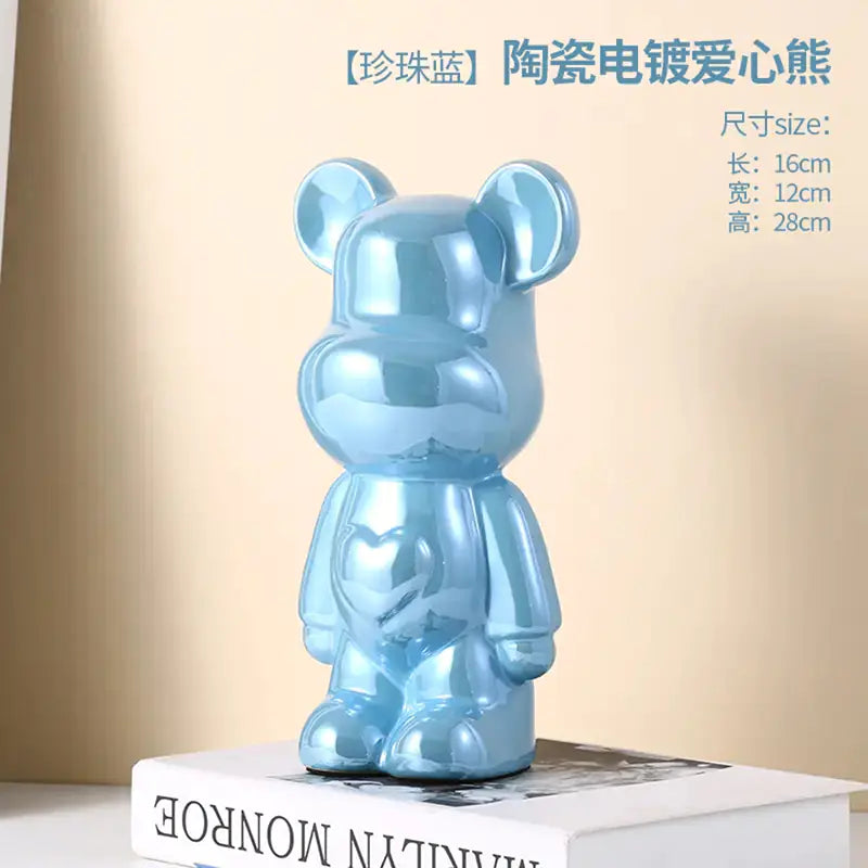 Oso violento-Cerámica Heart Bear  Bank